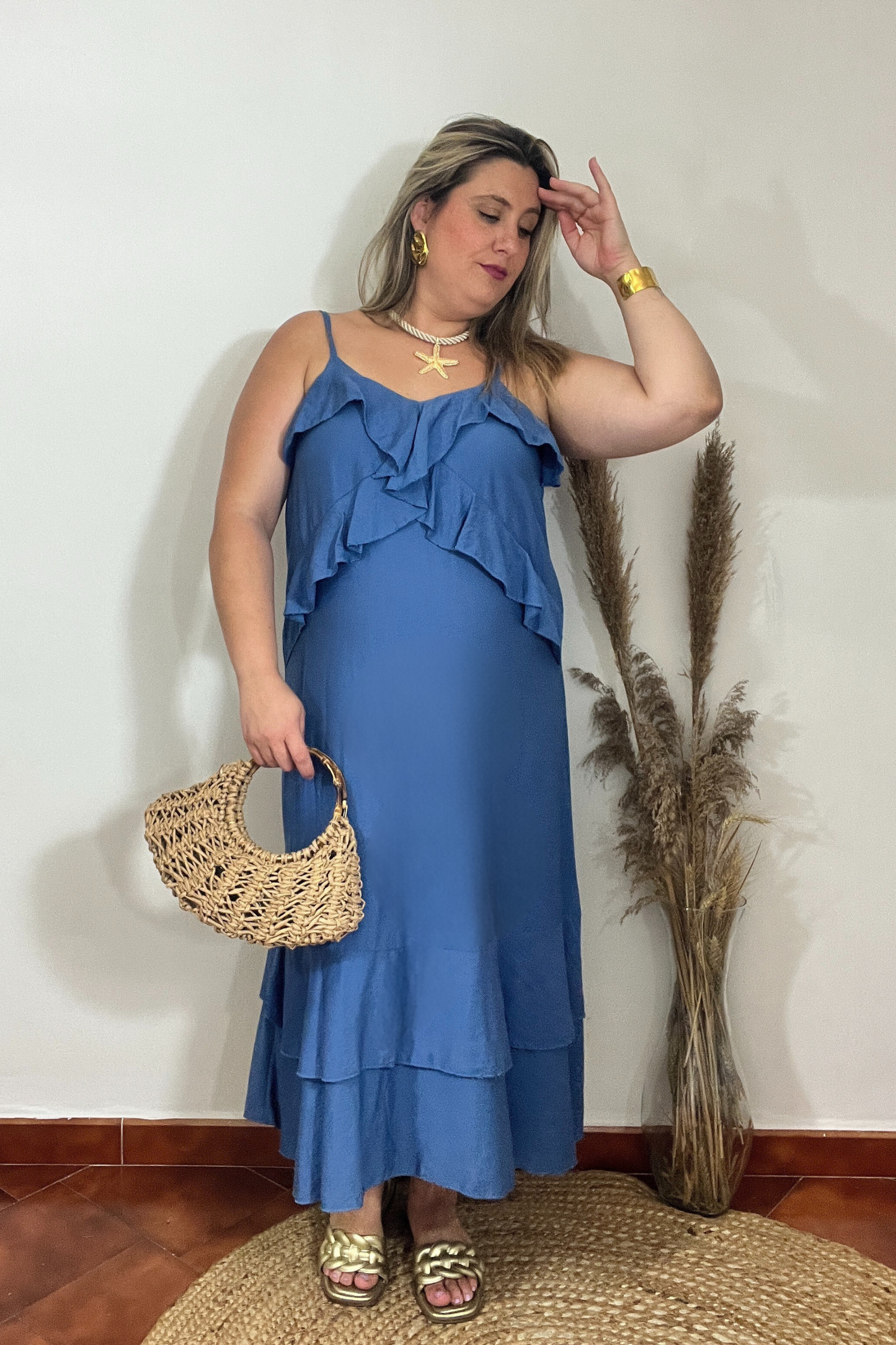 Vestido Algarve Azul