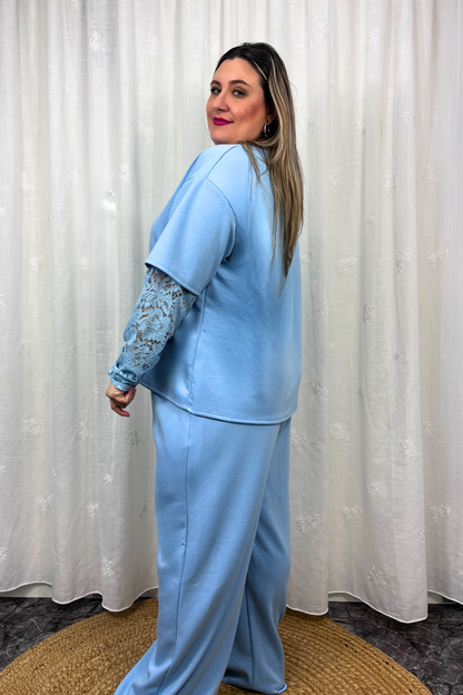 Conjunto deportivo encaje