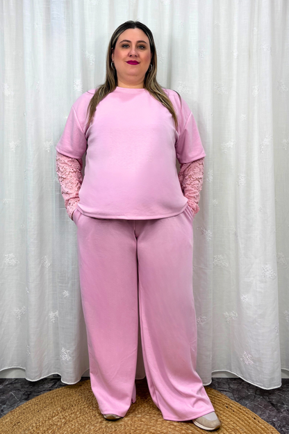 Conjunto deportivo encaje