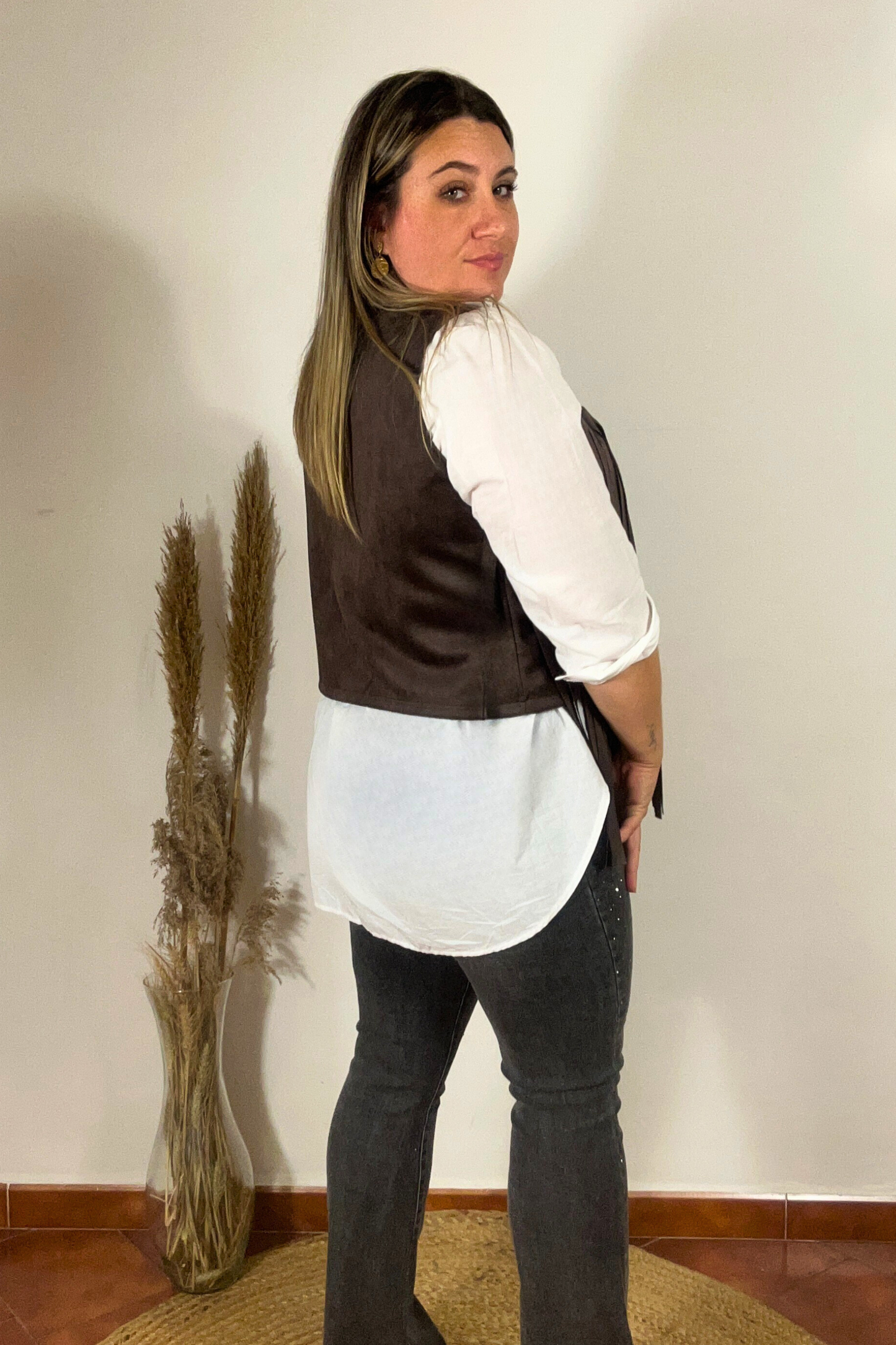 Chaleco Texas Marron Chocolate