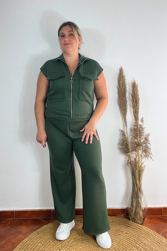 Conjunto Ruana Verde