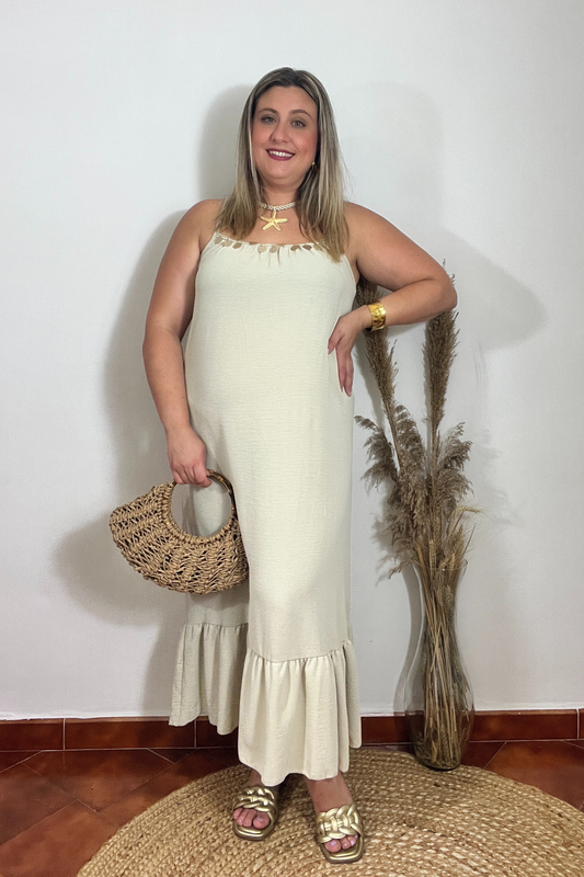 Vestido Salina Beige