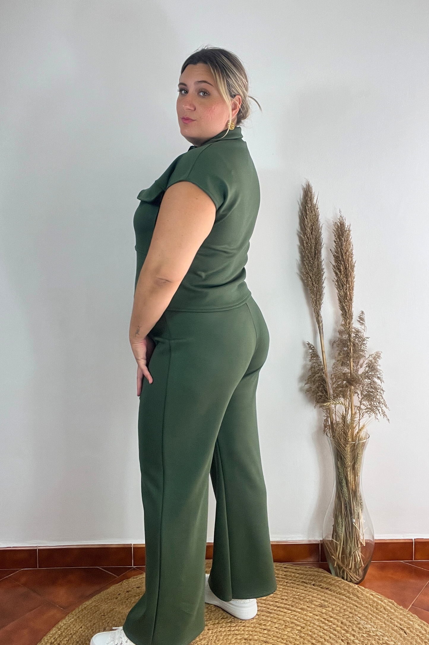 Conjunto Ruana Verde
