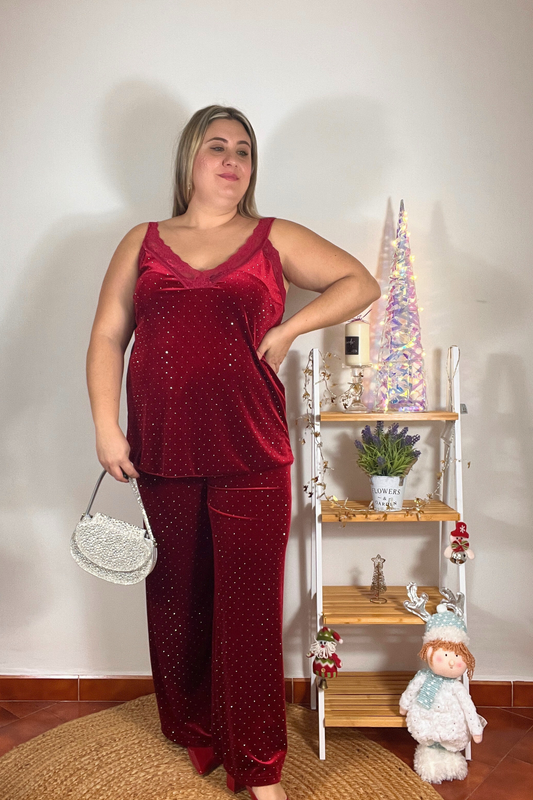 Pantalon Velvet Rojo