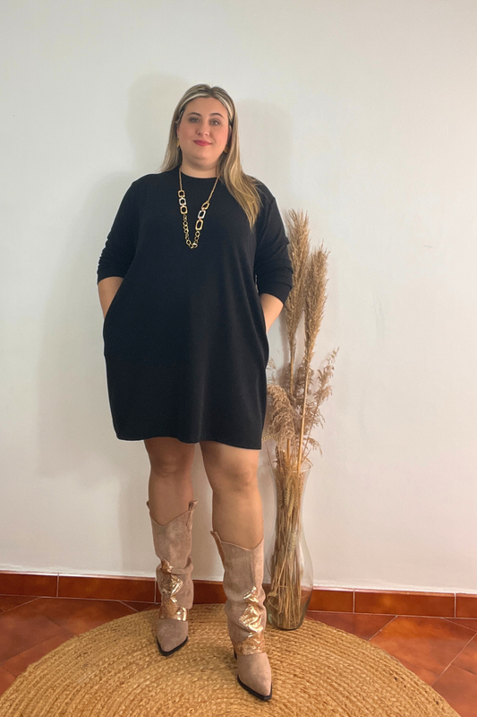 Vestido Otoño Negro