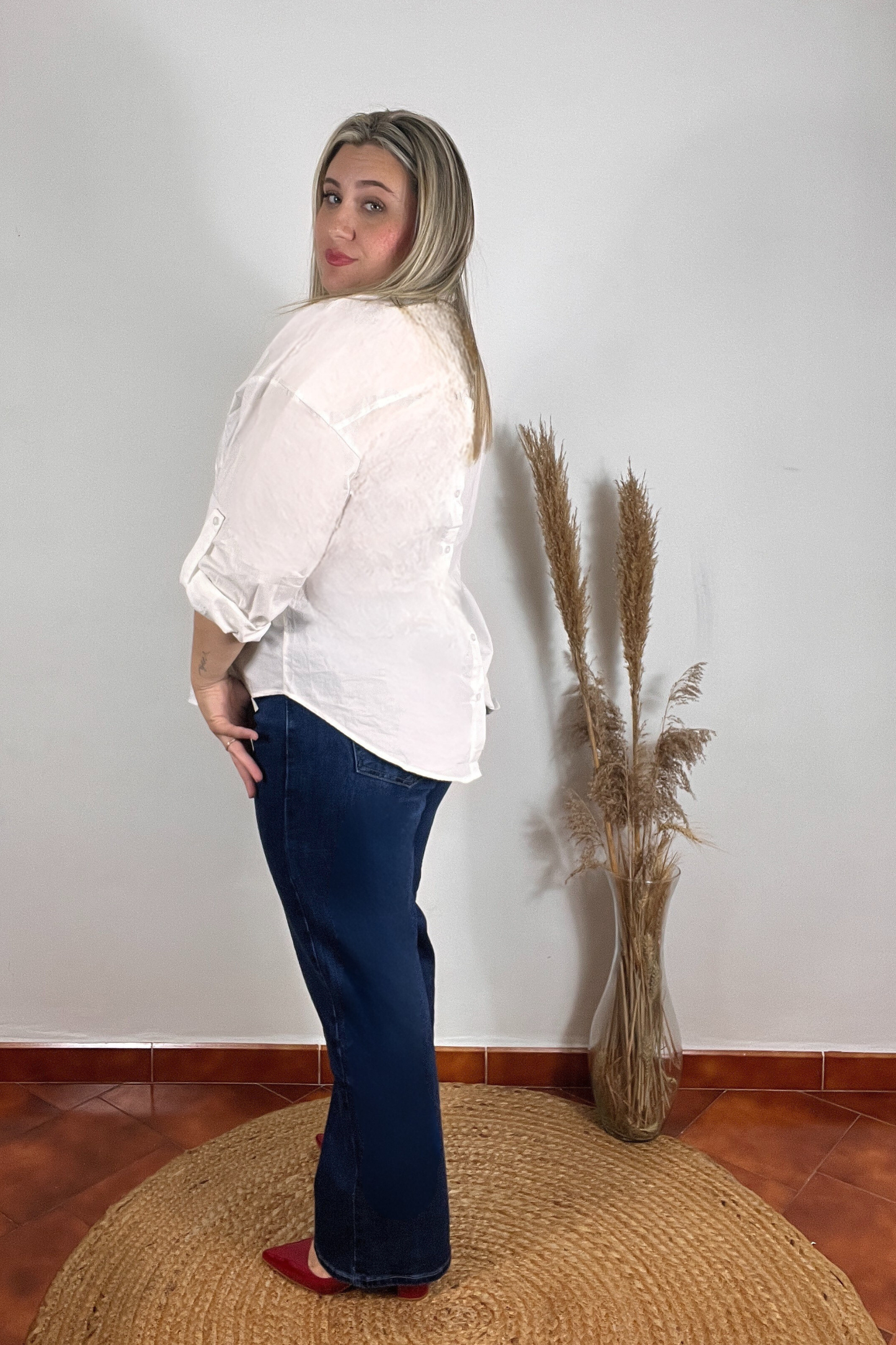 Camisa Blanca Botones