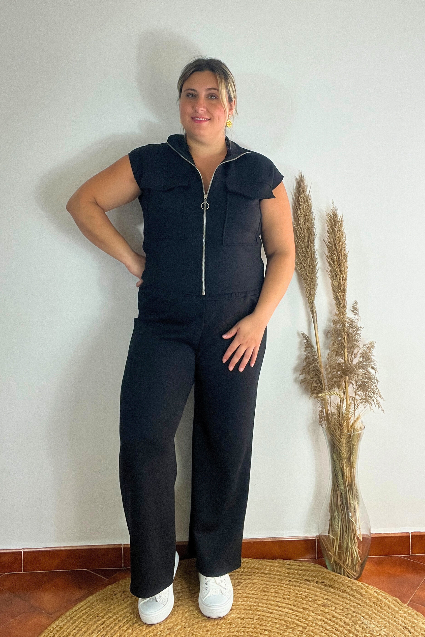 Conjunto Ruana Negro