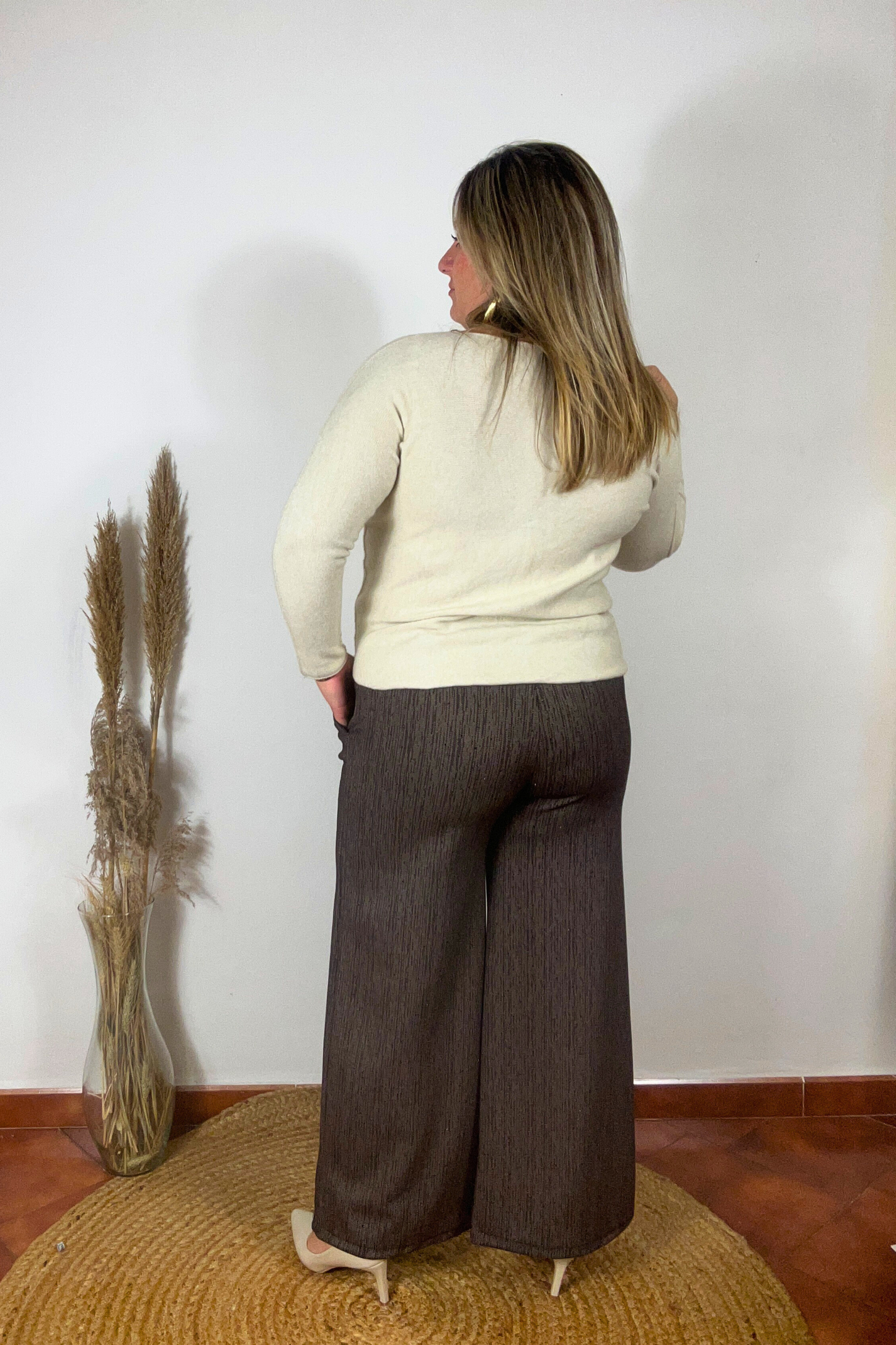 Pantalon Brillante Belvet Marrón