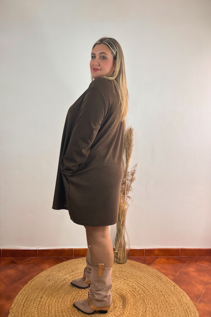 Vestido Otoño Marrón