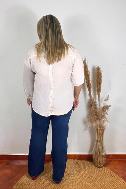 Camisa Blanca Botones