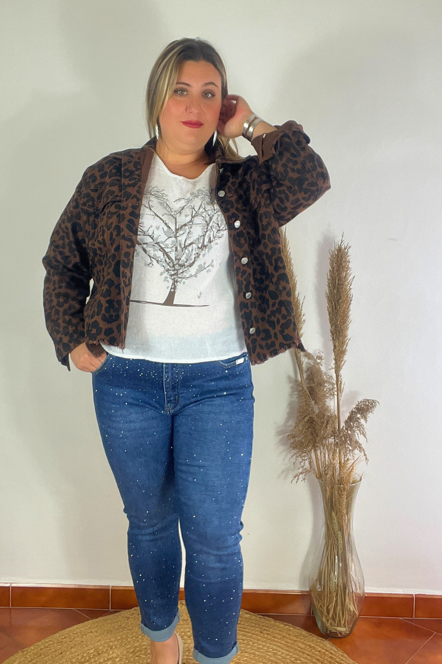Chaqueta Vaquera Animal Print