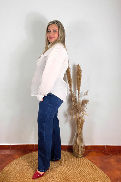 Camisa Blanca Botones