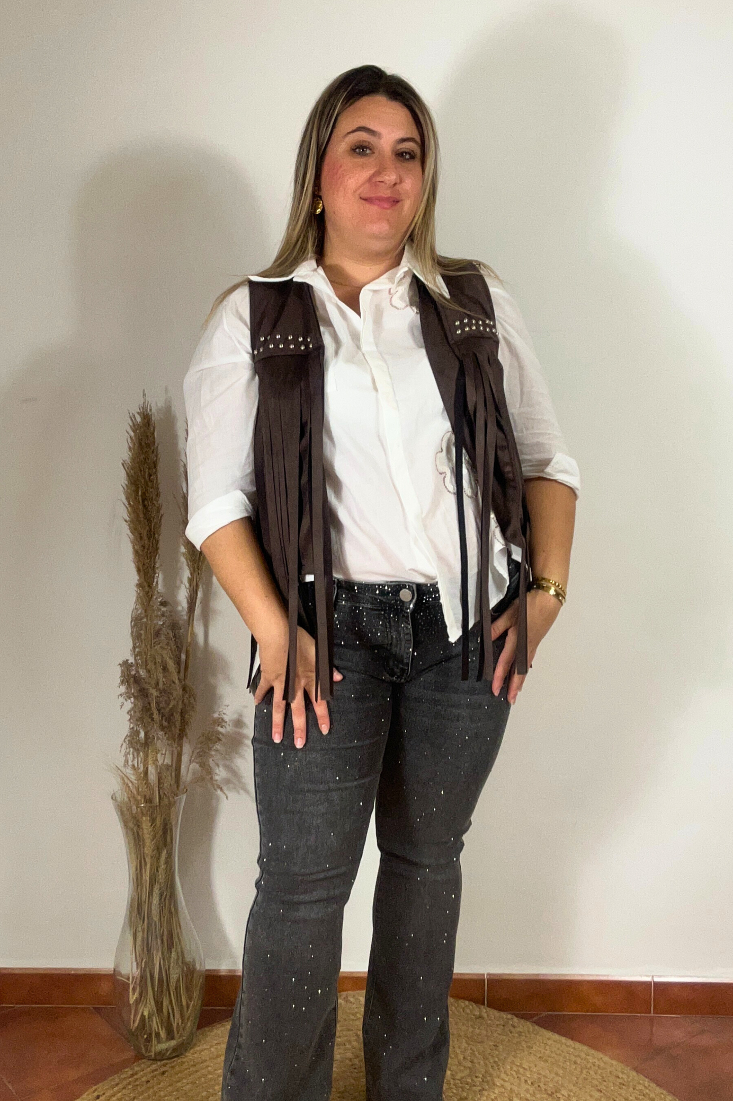 Chaleco Texas Marron Chocolate