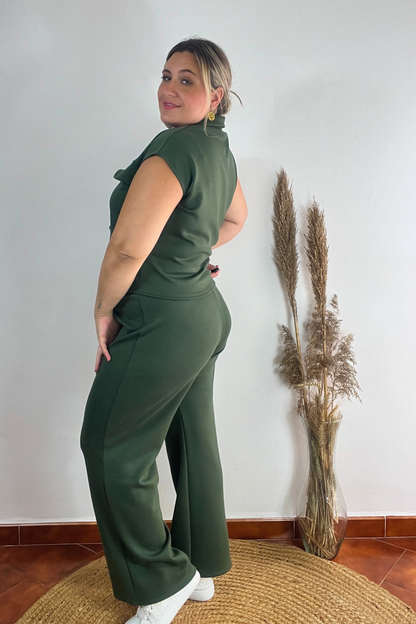 Conjunto Ruana Verde